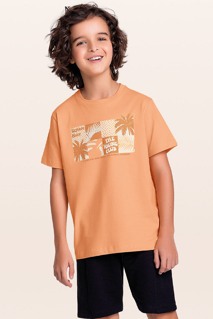 Conjunto camiseta e bermuda férias