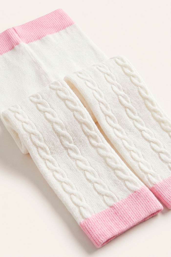 Meia calça listras trançadas