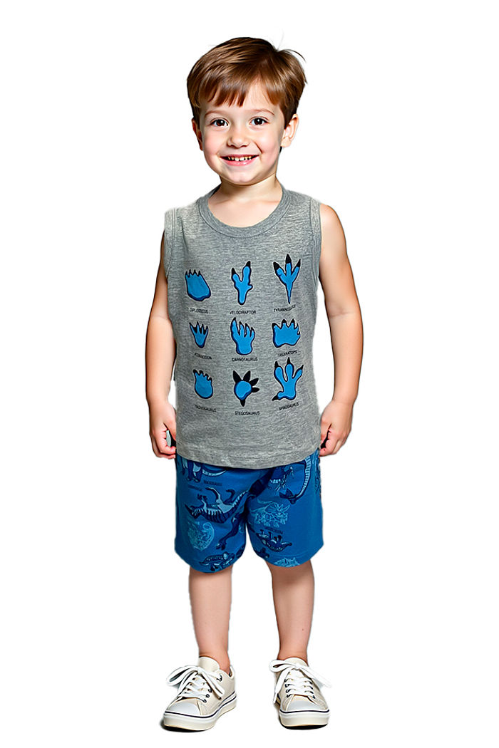 Conjunto Regata/Bermuda Dino