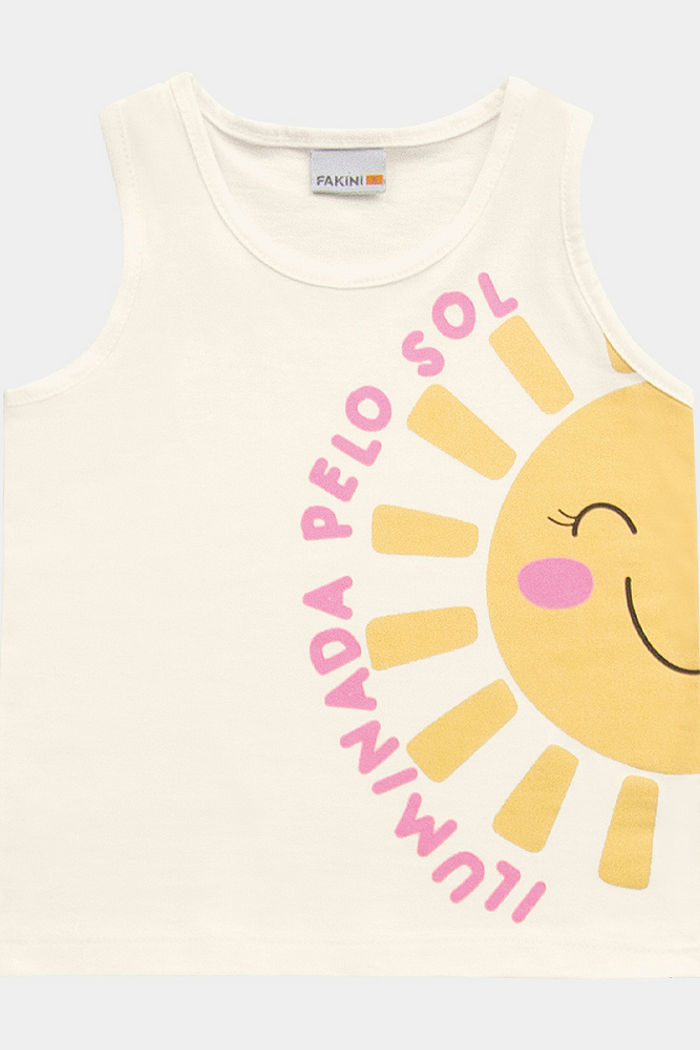 Regata com desenho de sol