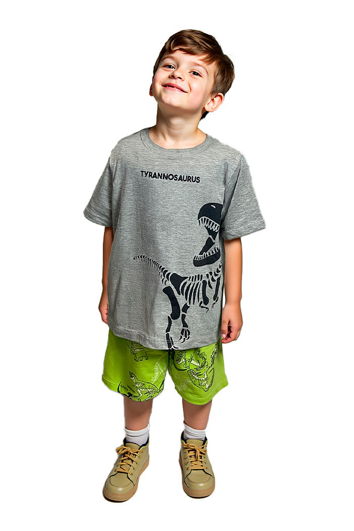 Conjunto Camiseta/Bermuda T-rex