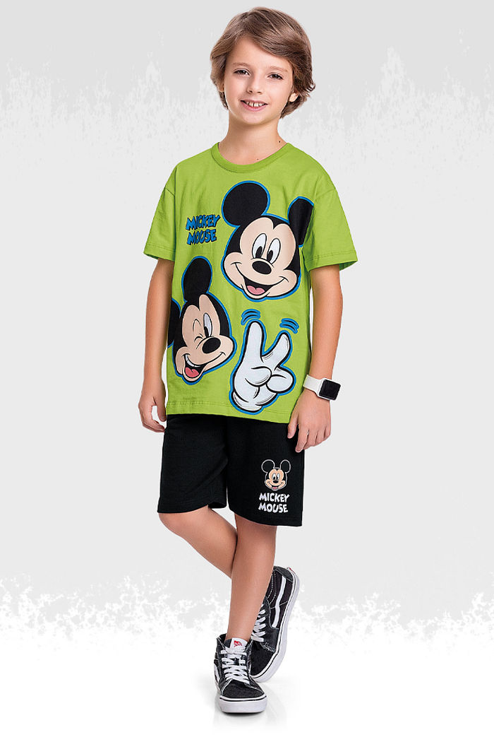 Blusa em meia malha minnie mouse