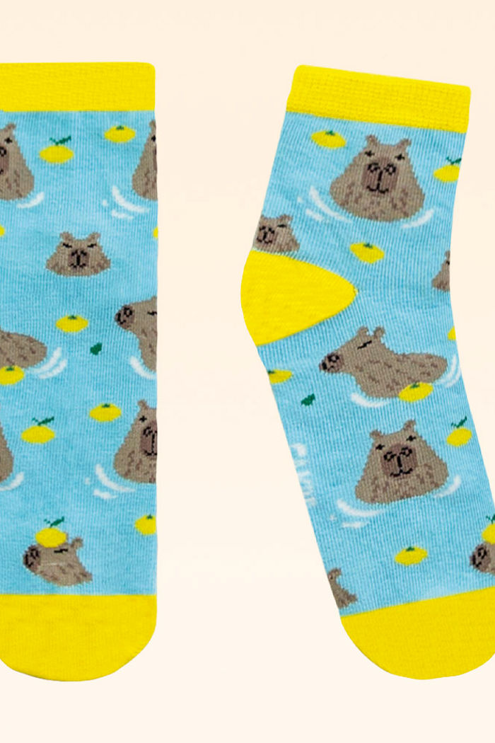 Meia cano curto capivara