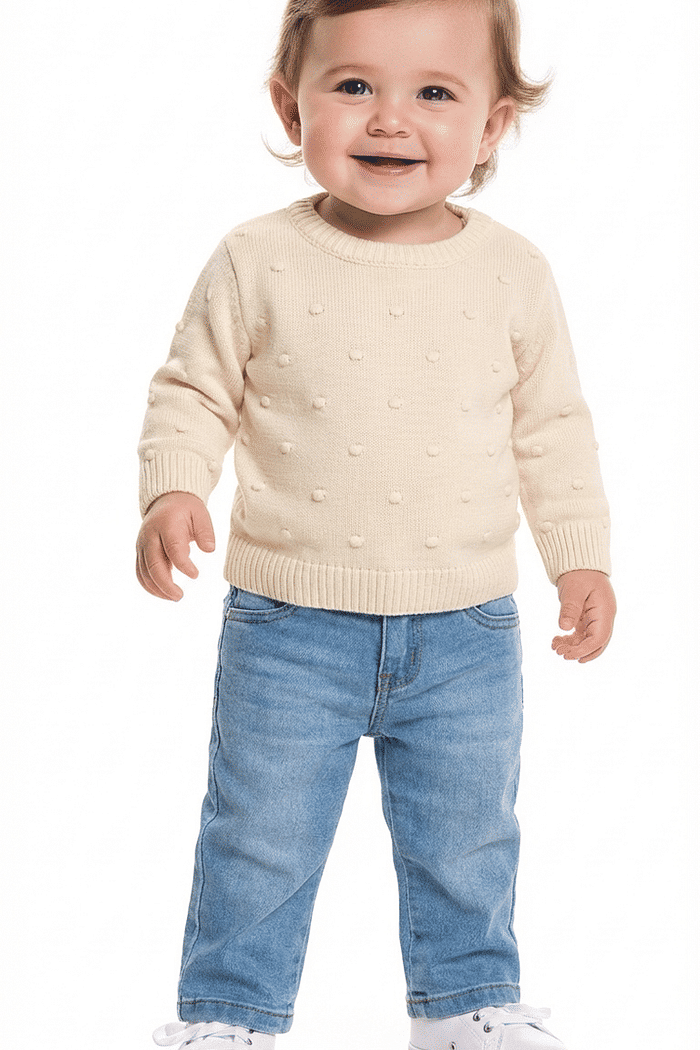 Casaco fechado em tricot