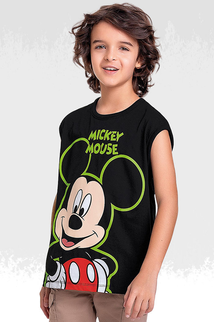 Regata meia malha mickey