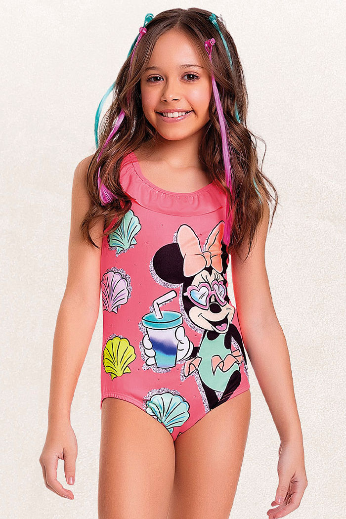 Maiô praia minnie mouse