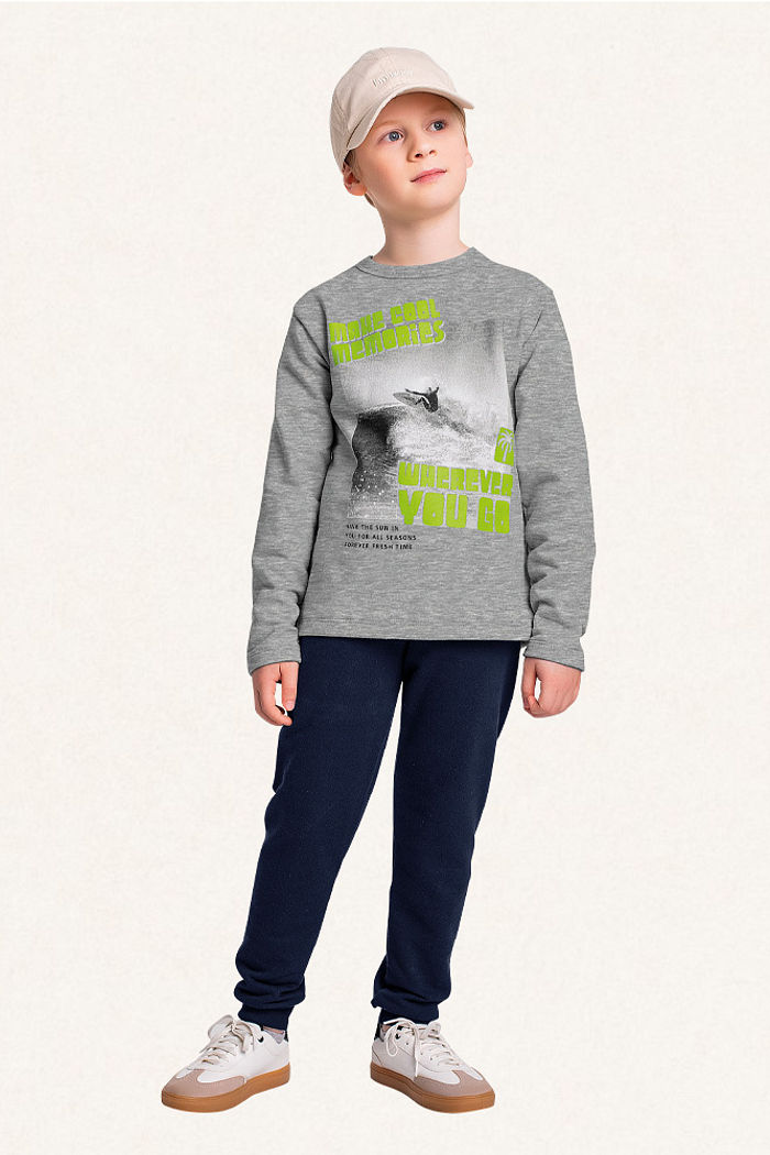 Conjunto blusão e calça em moletom make cool memories