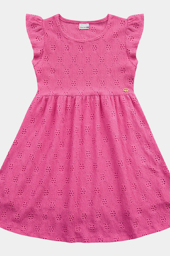 Vestido em tecido laise