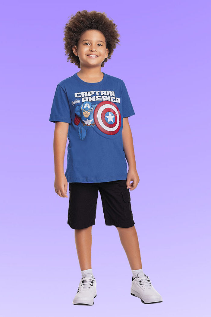 Camiseta em meia malha Os Vingadores