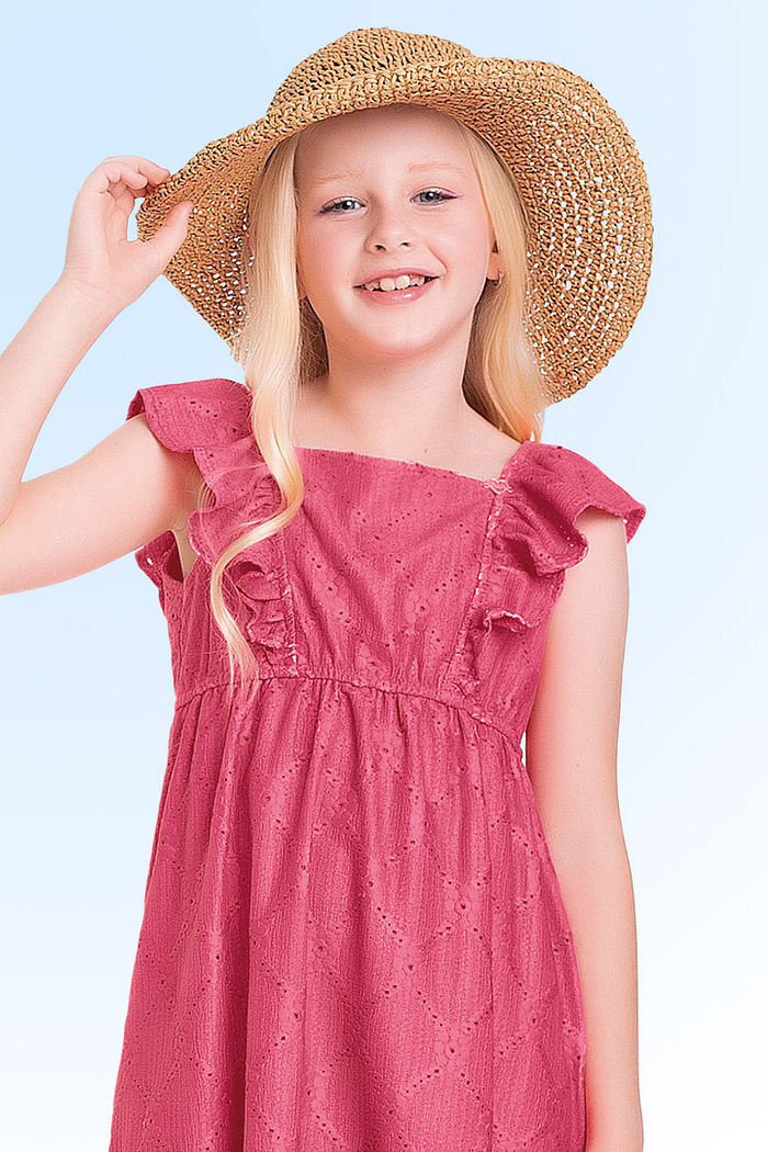 Vestido midi em laise