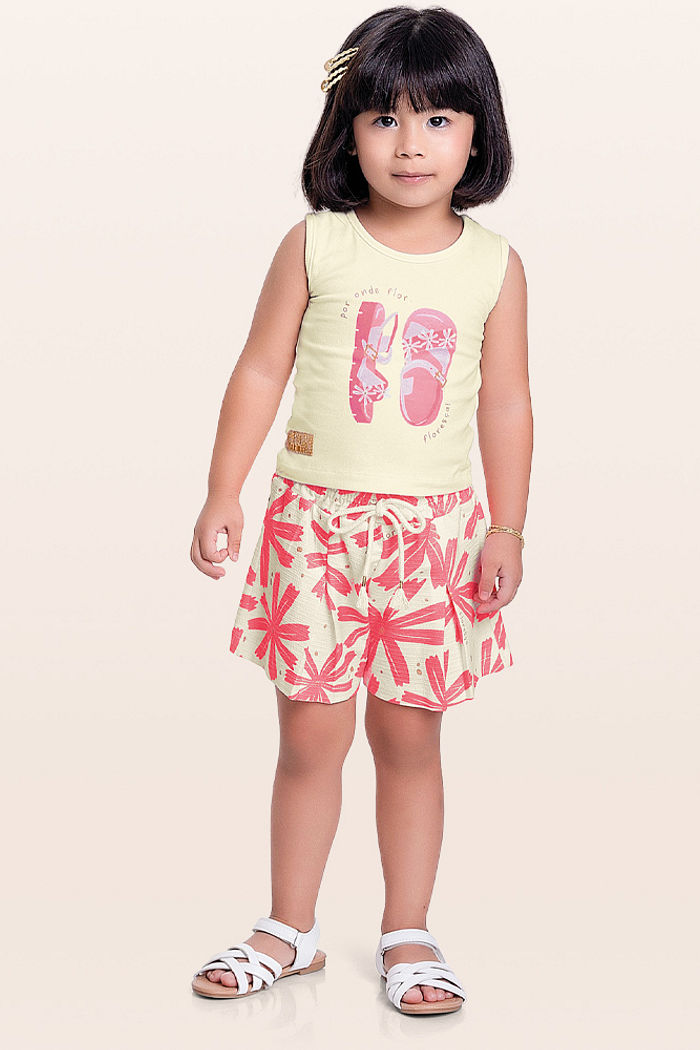 Conjunto regata e short floribela