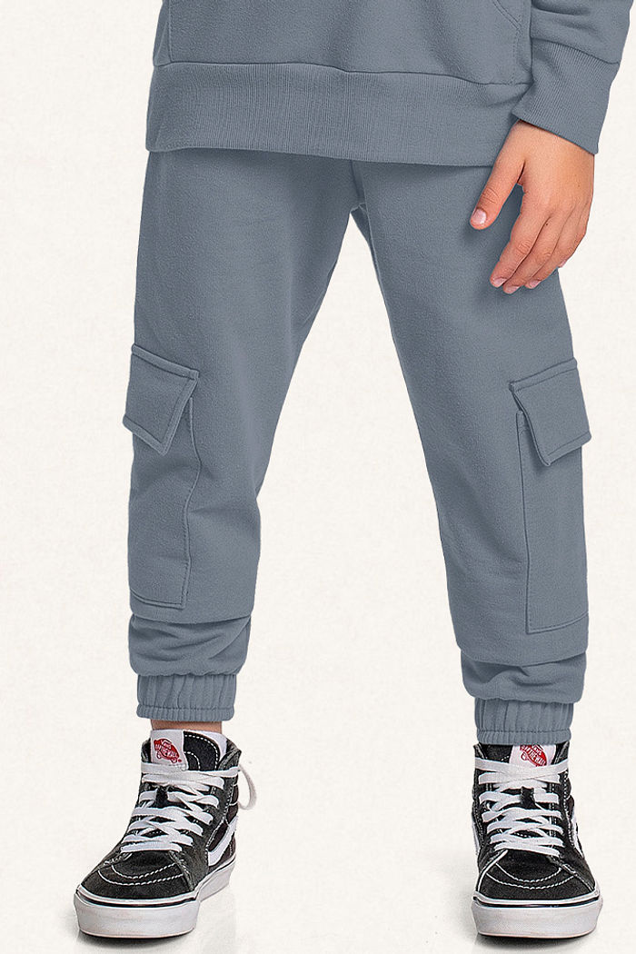 Caça em moletom com bolso