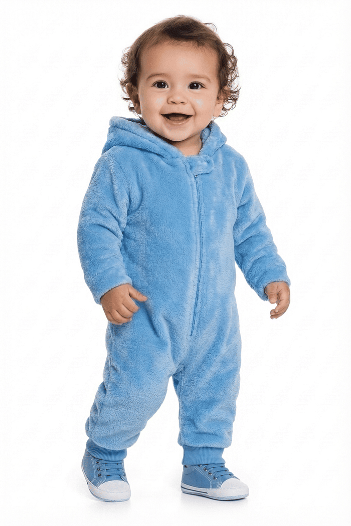 Kigurumi dinossauro em tecido fleece