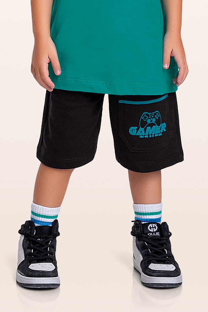 Bermuda em moletinho gamer