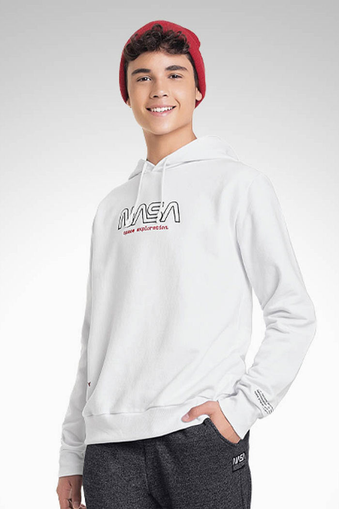 Blusão com capuz em moletom