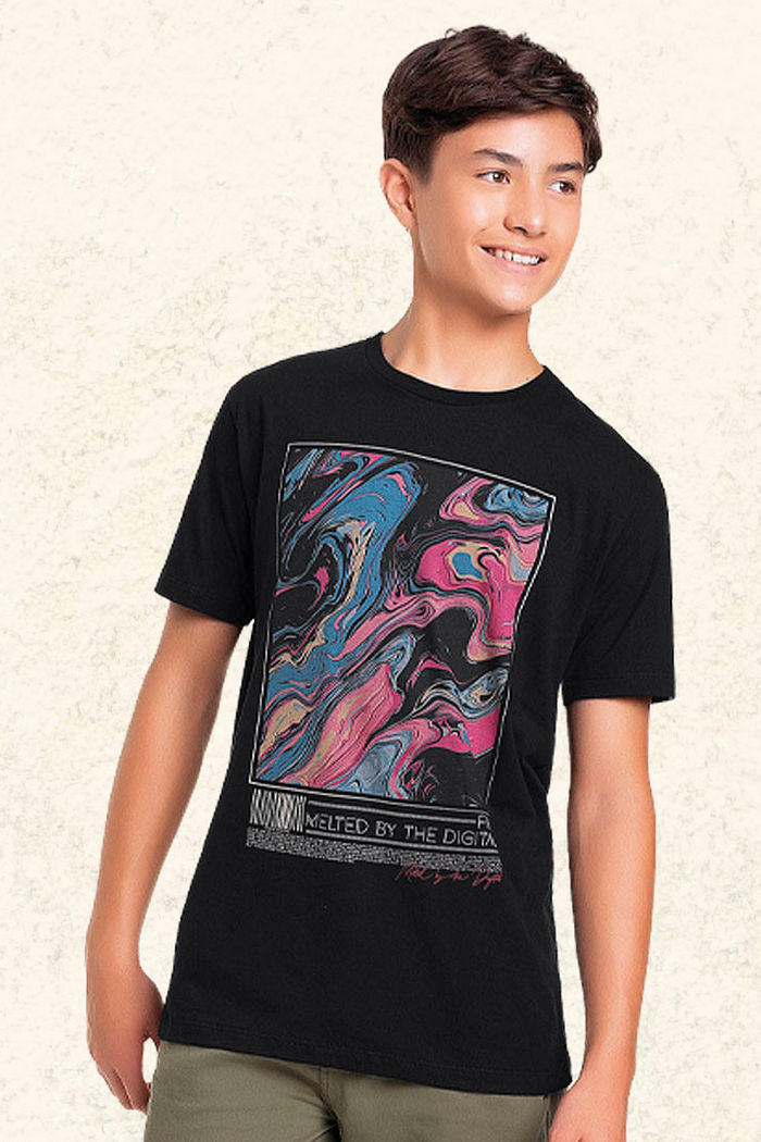 Camiseta em meia malha