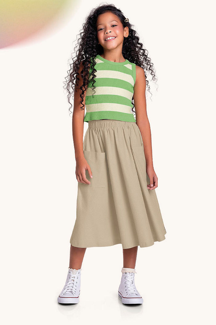 Regata em tricot listras