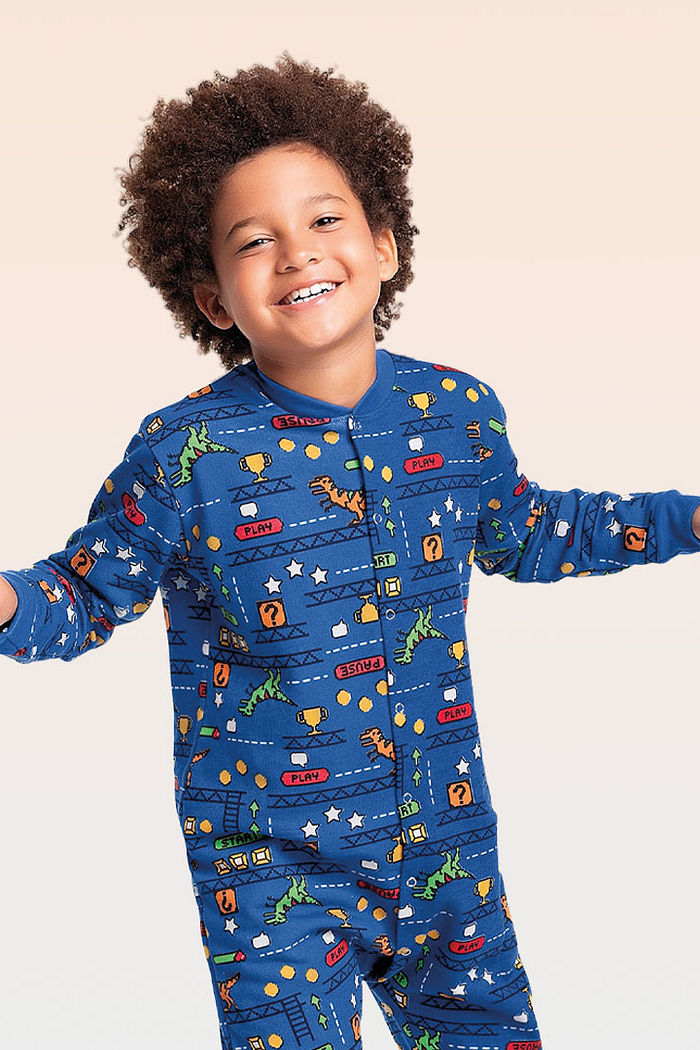 Macacão pijama em moletom