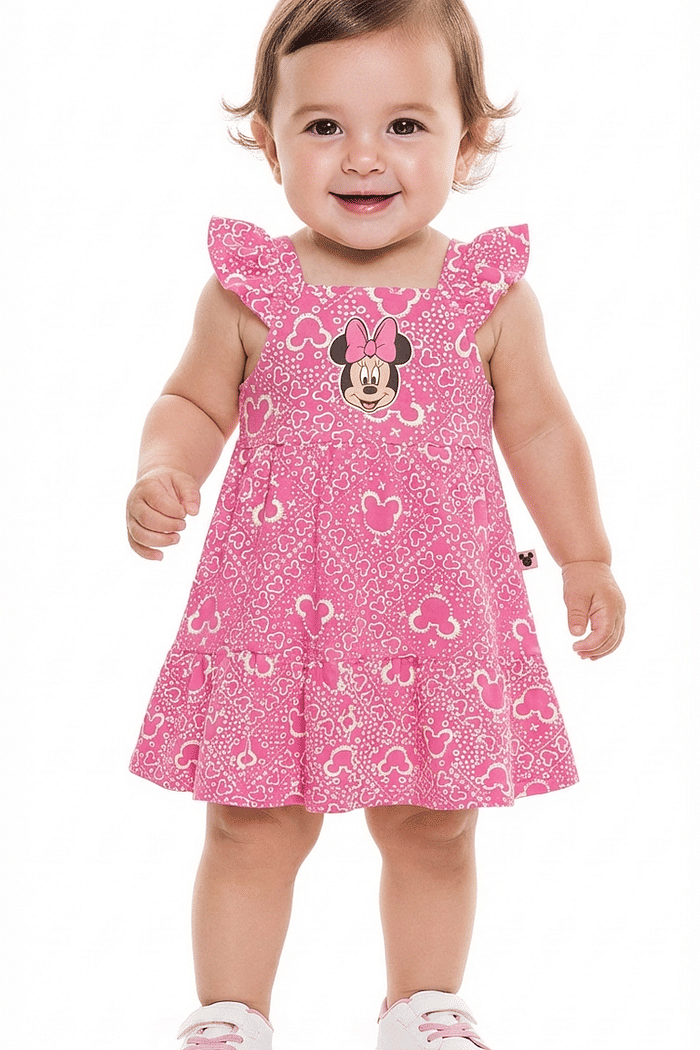 Vestido minnie em meia malha
