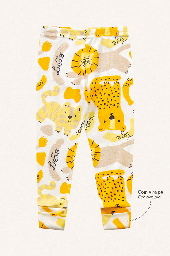 Calça em suedine bichinhos