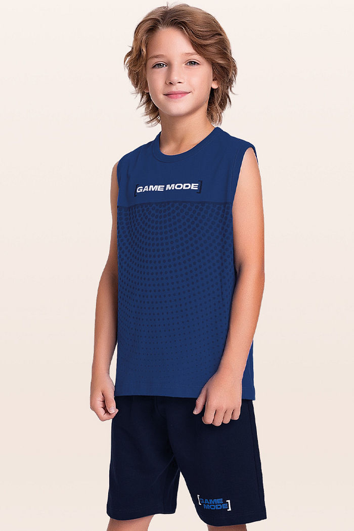 Conjunto regata e bermuda game mode