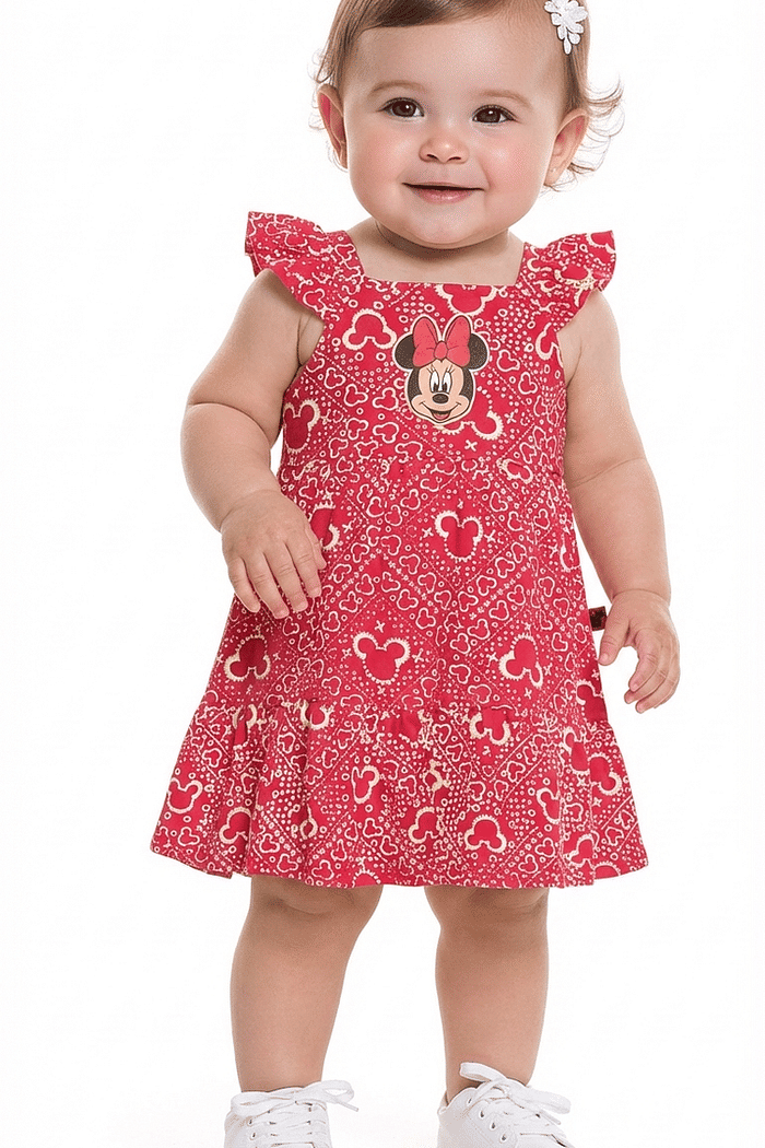 Vestido minnie em meia malha
