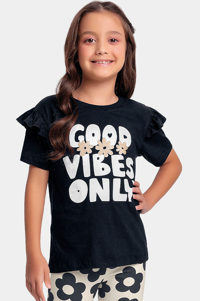 Conjunto blusa e legging floral