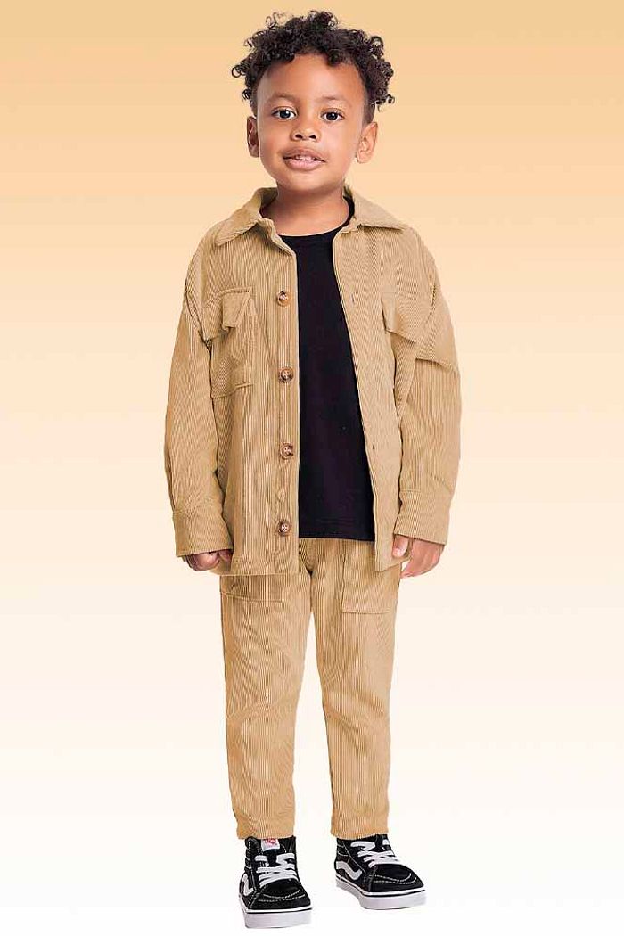 Calça em veludo cotelê