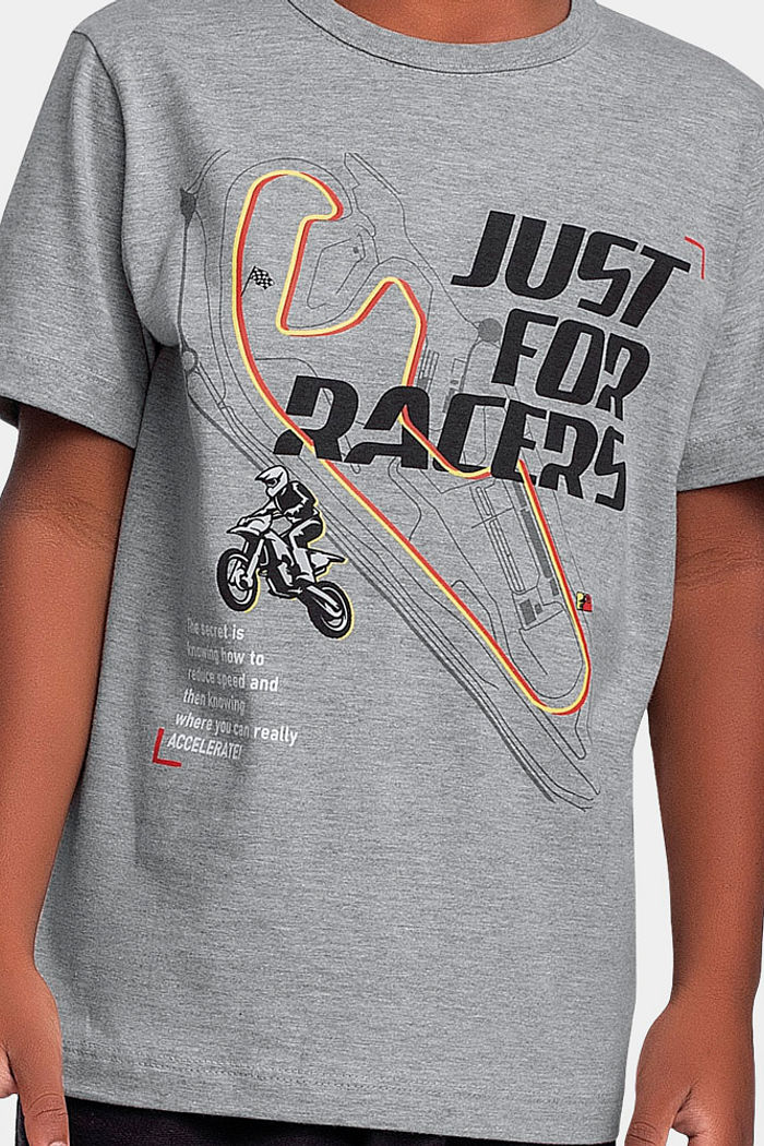 Camiseta racers em meia malha
