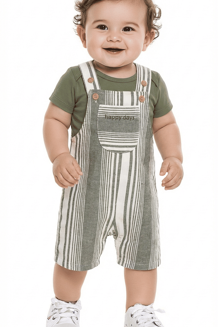 Conjunto body em meia malha e macacão em Brooklyn