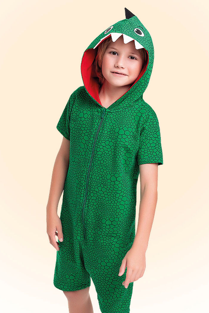 Kigurumi dinossauro em moletinho