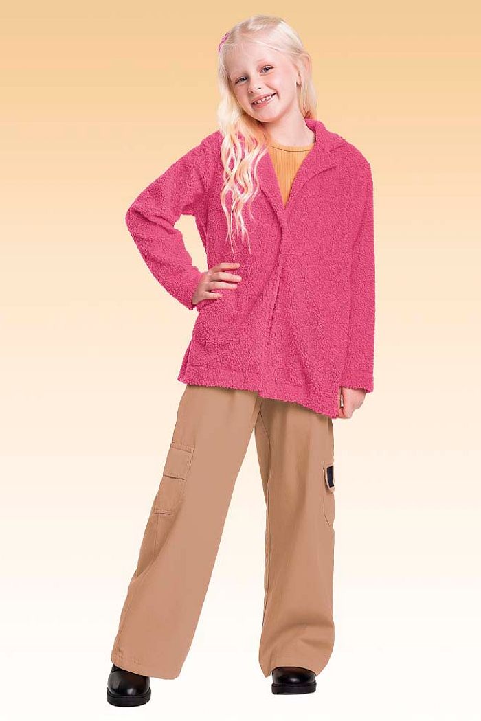 Calça wide leg em sarja queen