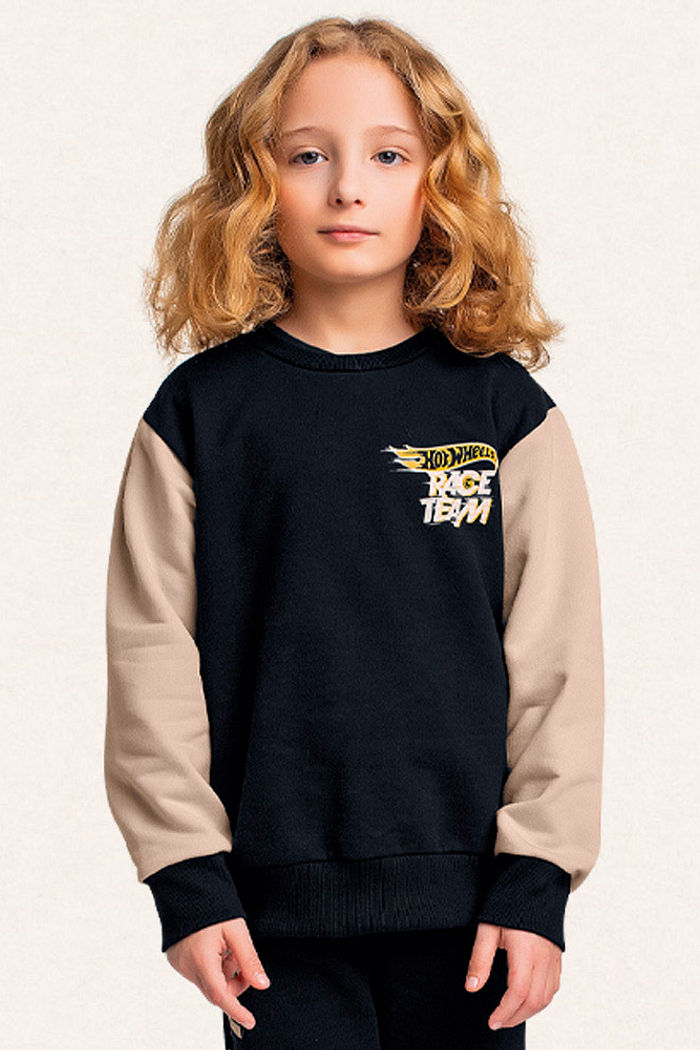 Conjunto blusão e calça em moletom race team Hot Wheels