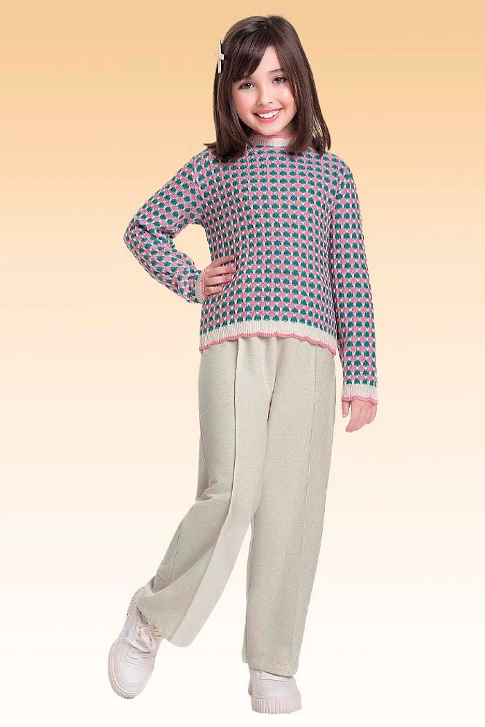 Casaco fechado em tricot