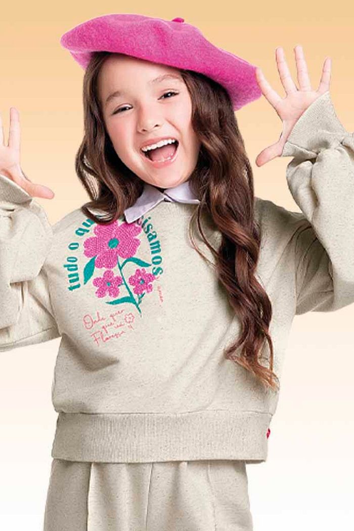 Blusão em moletinho linho