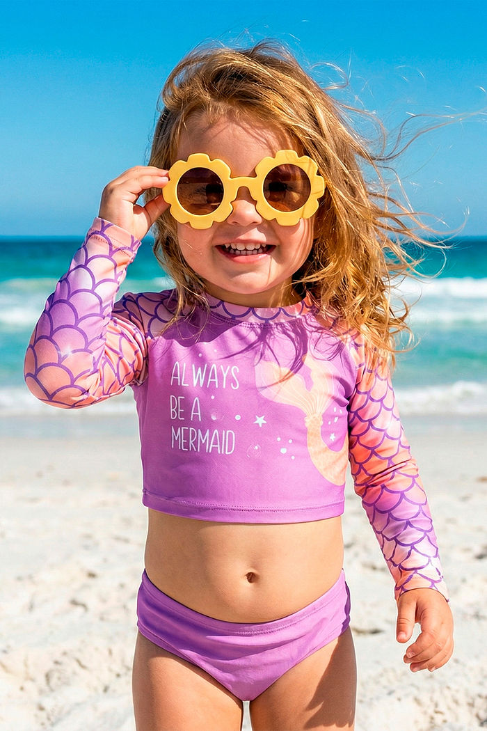 Conjunto moda praia blusa manga longa e calcinha