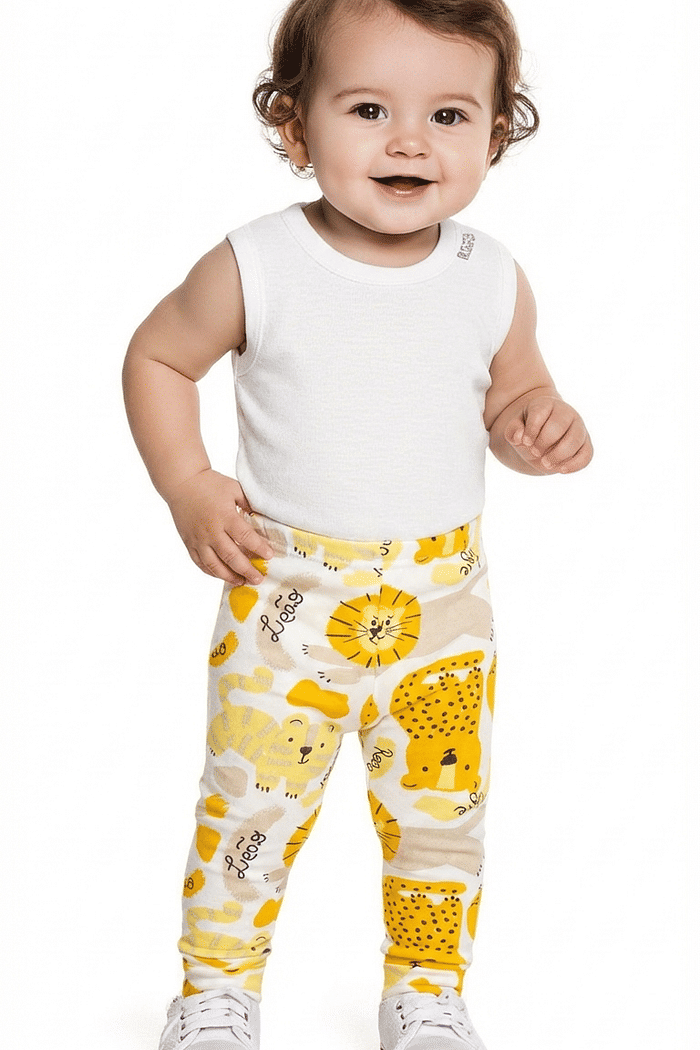 Calça em suedine bichinhos