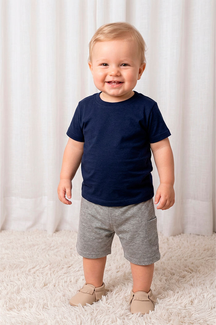 Camiseta em meia malha