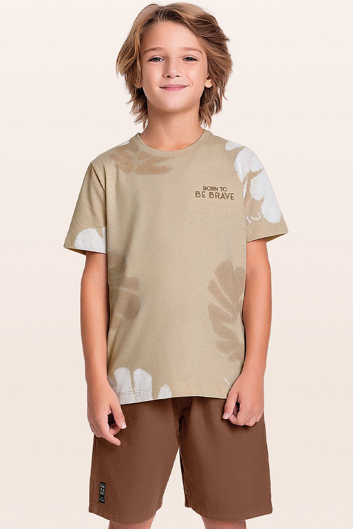 Conjunto camiseta e bermuda brave