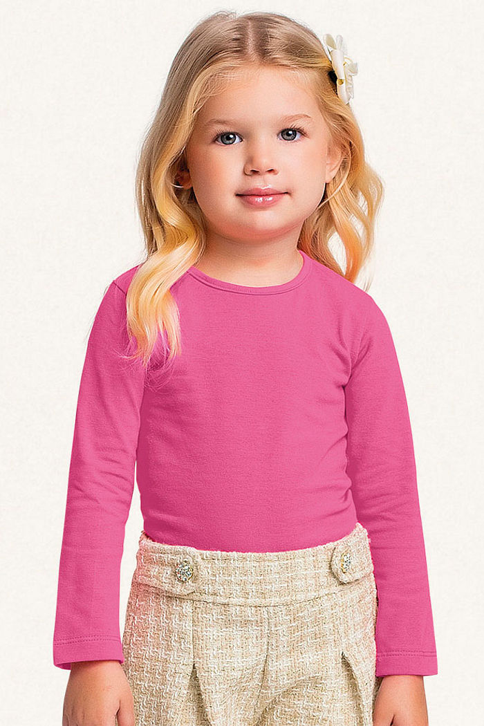 Conjunto blusa manga longa em cotton e short em Tweed