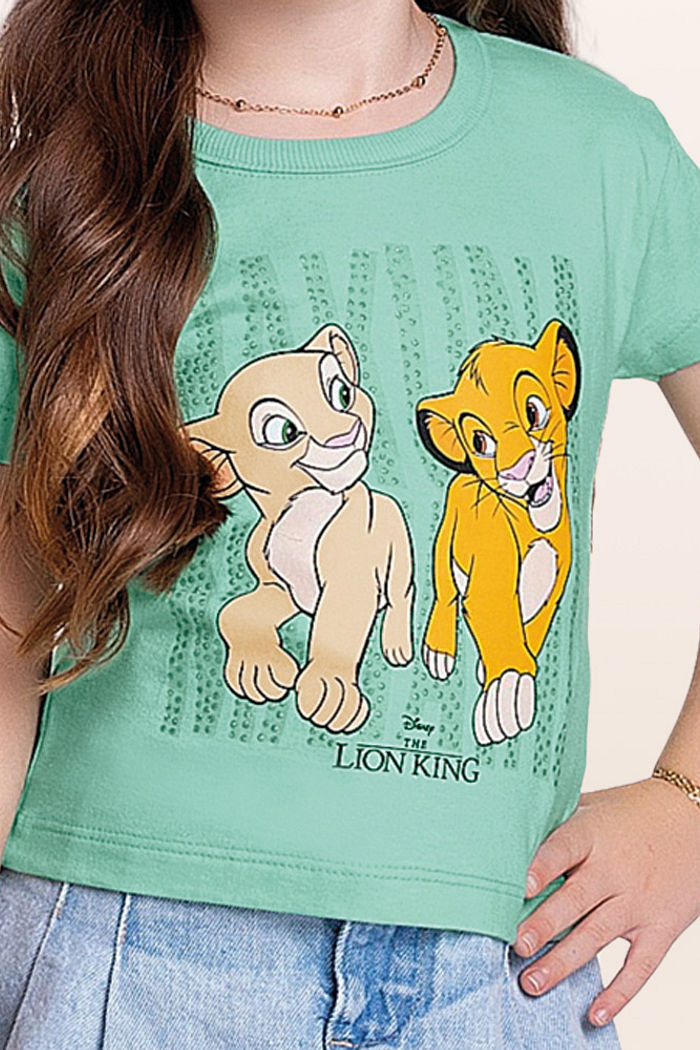 Blusa em meia malha rei leão