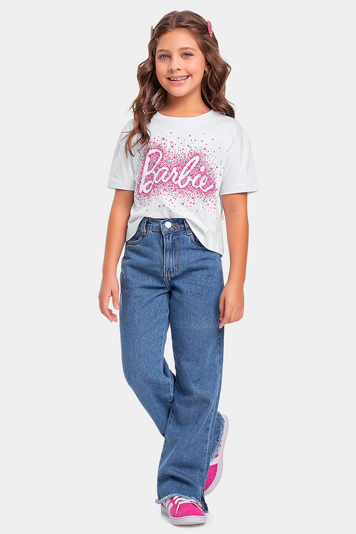 Blusa Barbie detalhe em glitter