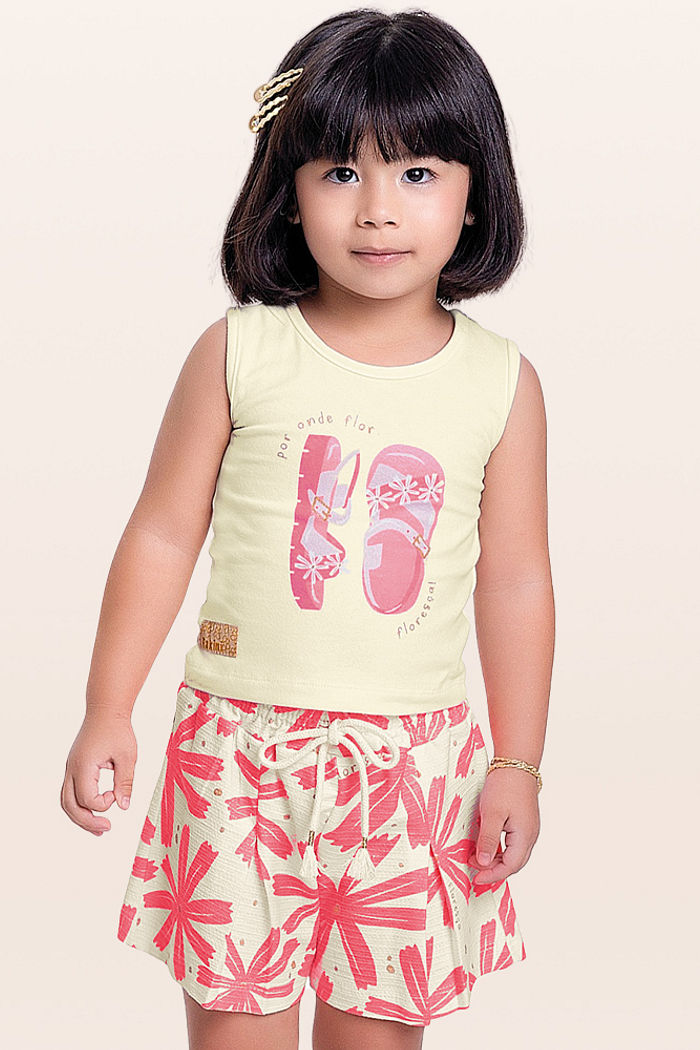 Conjunto regata e short floribela