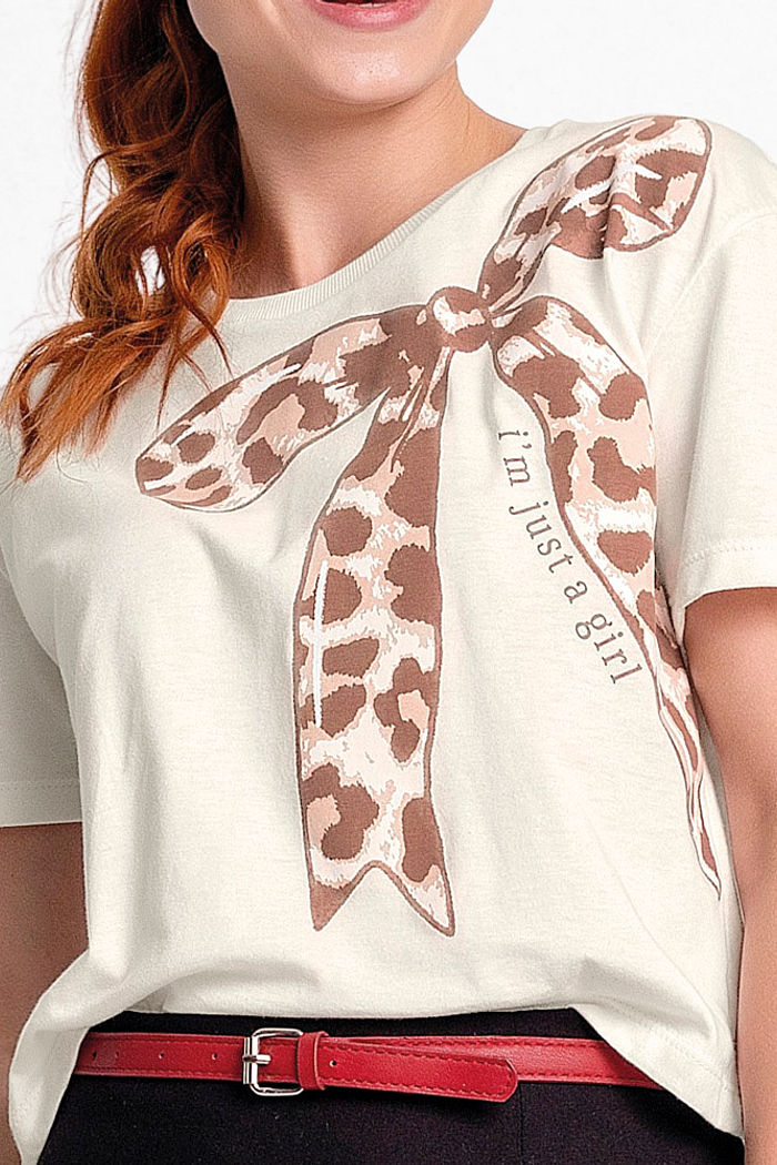 Blusa de laço em meia malha