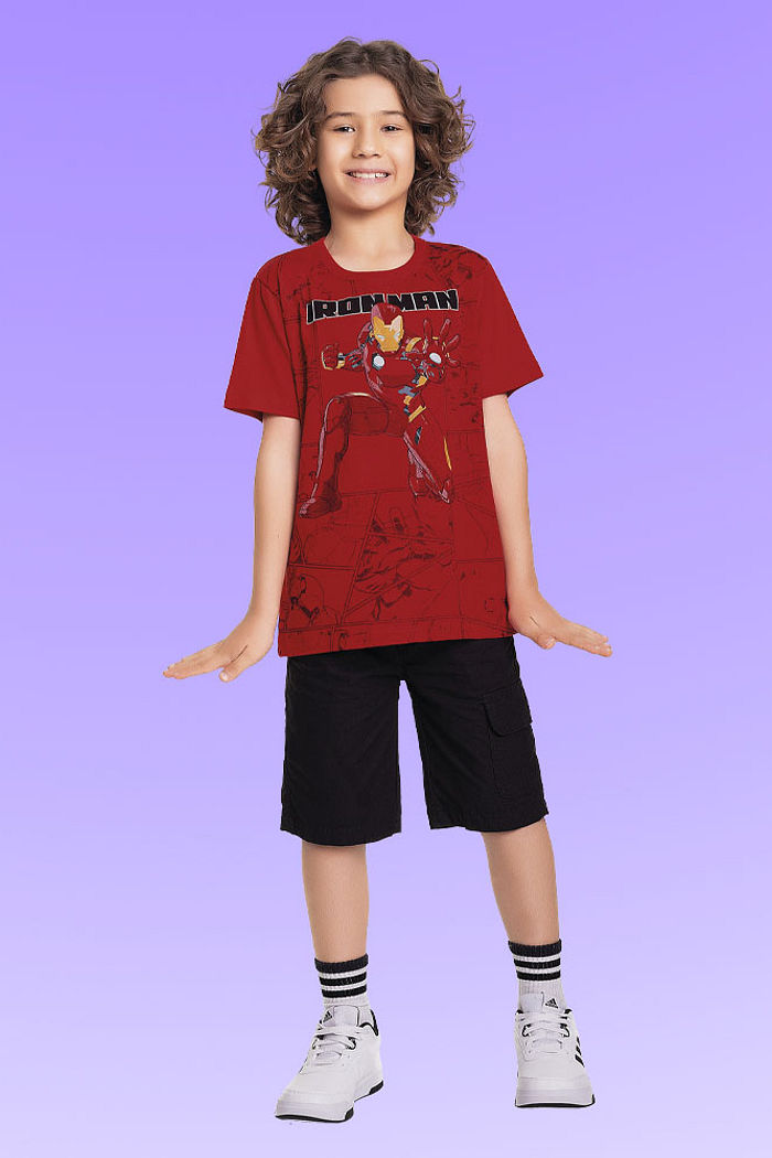 Camiseta em meia malha Os Vingadores