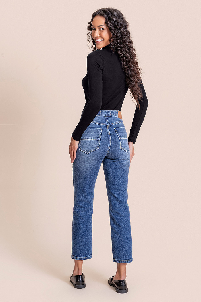 Calça reta Angel denim