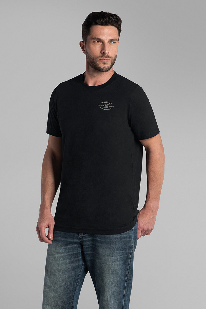 Camiseta algodão estampada Aurus