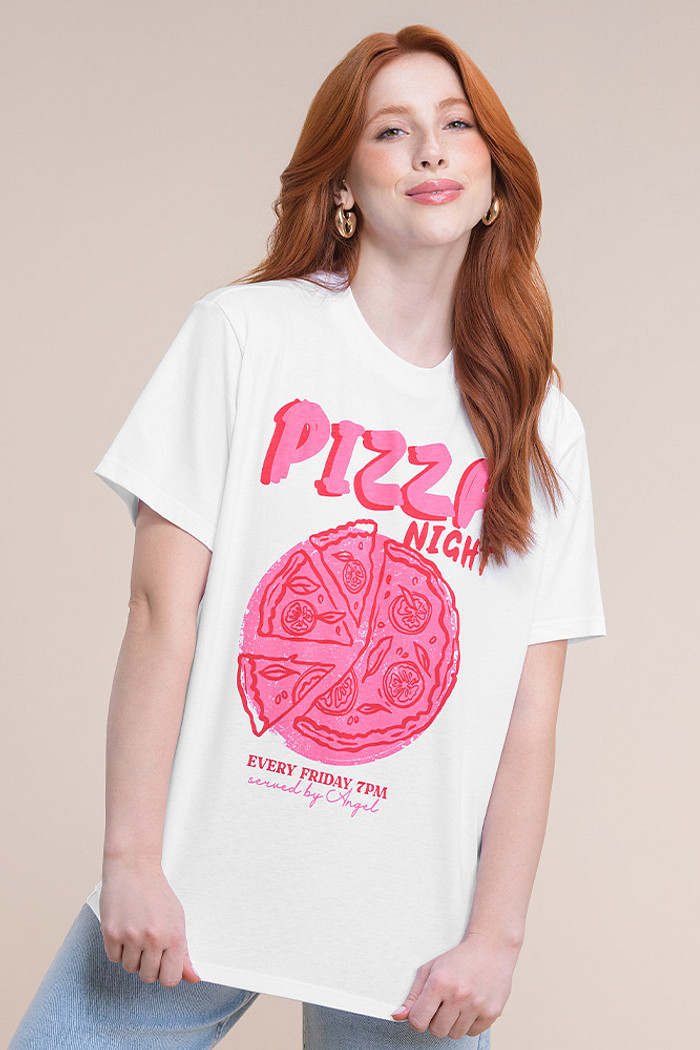 Blusa meia malha food com silk