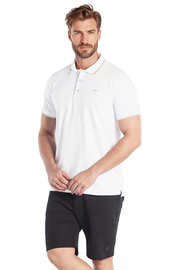 Camisa polo comfort em malhão Aurus