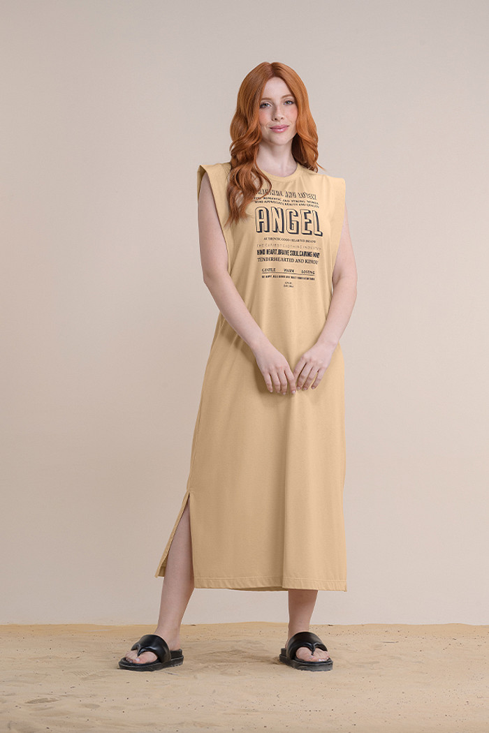 Vestido midi em meia malha